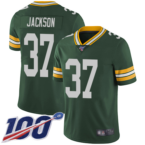 Green Bay Packers Limited Green Men 37 Jackson Josh Home Jersey Nike NFL 100th Season Vapor Untouchable